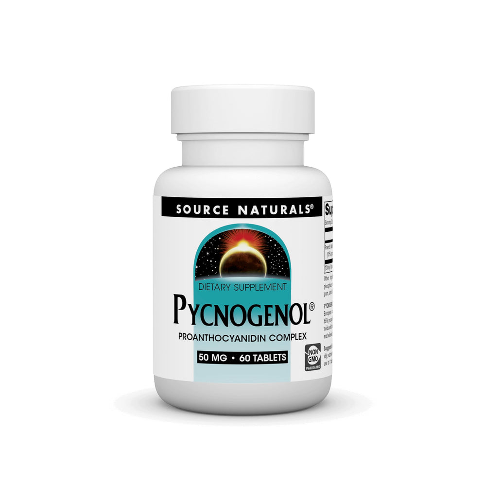 Source Naturals Pycnogenol 50 mg Proanthocyanidin Complex bottle - front view