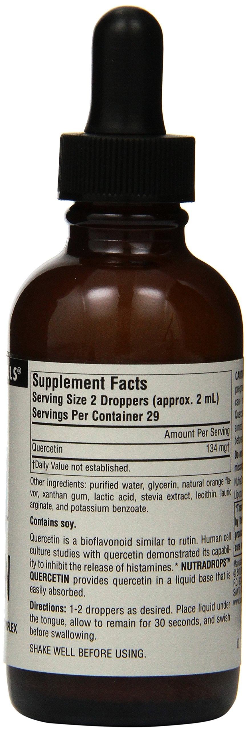 Liquid base used in Quercetin NutraDrops