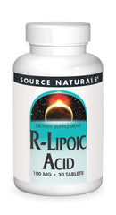 Source Naturals R-Lipoic Acid 100 mg tablets front