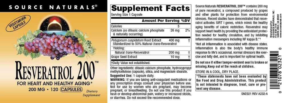 Calcium and grape seed extract ingredients in the formula