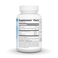 Close-up of Source Naturals Serene Science L-Theanine bottle