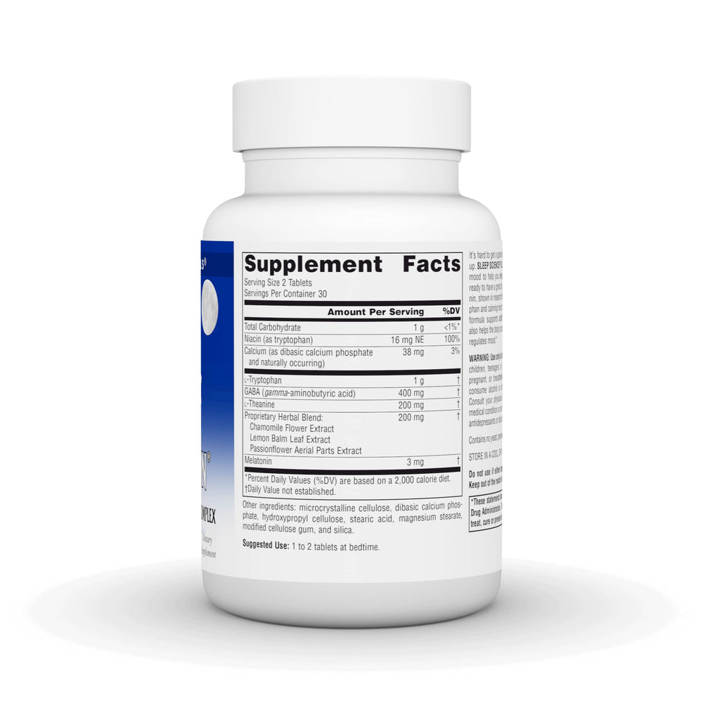 Source Naturals Sleep Science Sleep Rejuvenation supplement facts panel