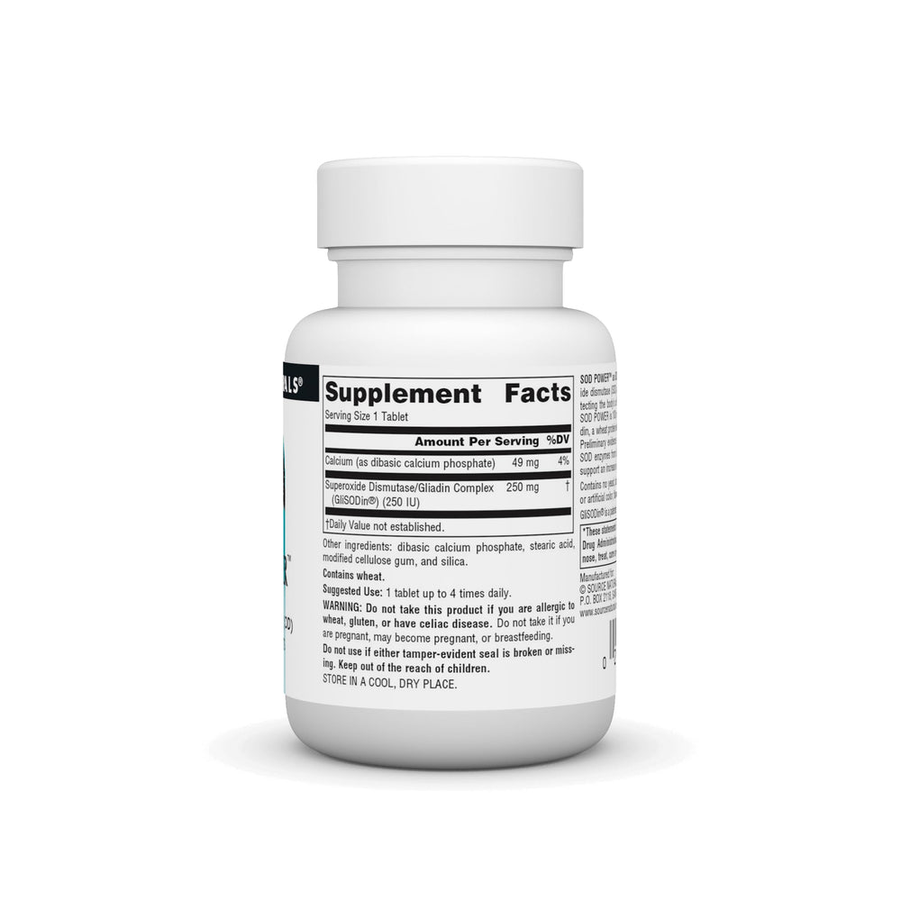 Close-up of Source Naturals SOD Power Glisodin bottle