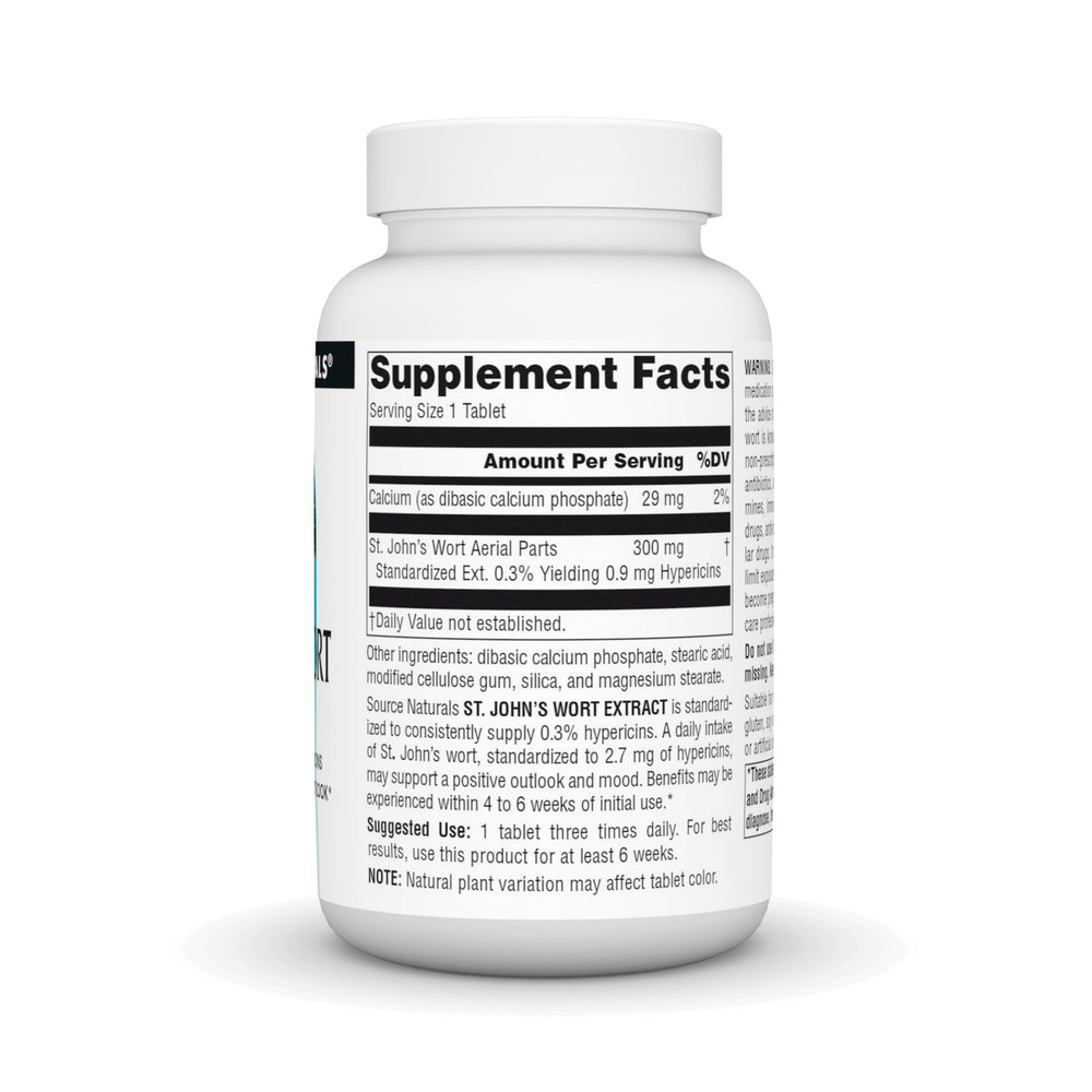 Front packaging of Source Naturals St. John's Wort Extract 300 mg