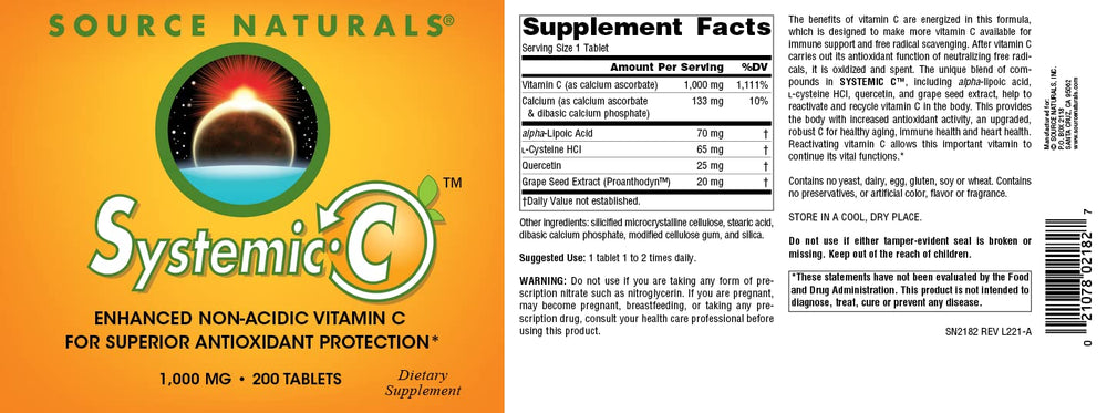 Systemic C 1000mg branding and packaging