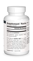 Packaging for Source Naturals Taurine 1000 mg 120 capsules