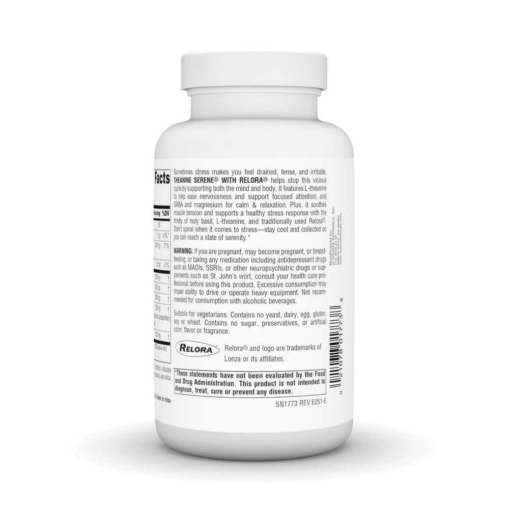 Close-up of ingredients: L-theanine, GABA and magnesium