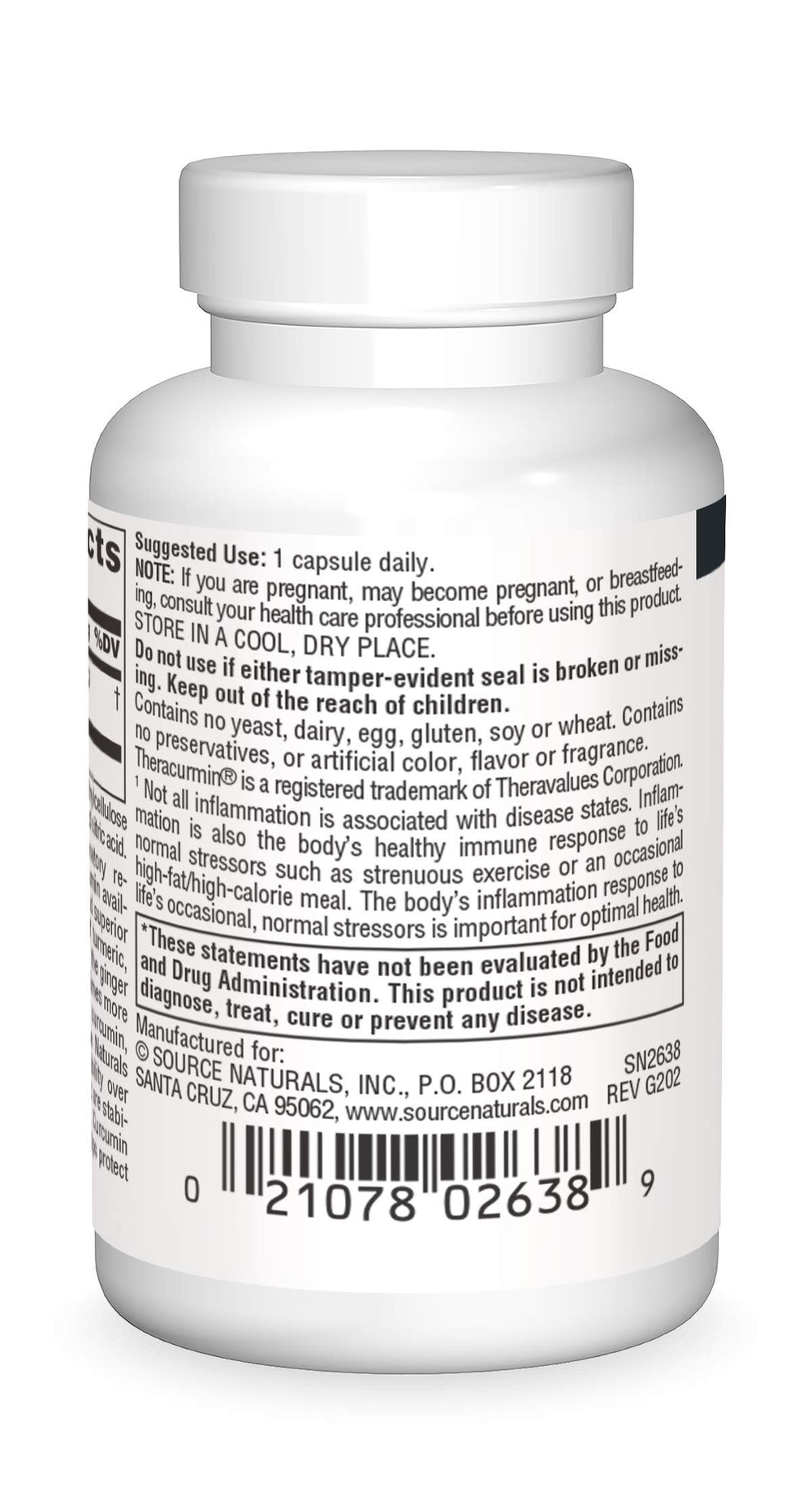 Close-up of Theracurmin 300 mg capsules