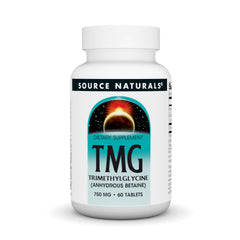 Source Naturals TMG 750mg bottle label