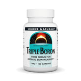 Bottle of Source Naturals Triple Boron with 100 capsules