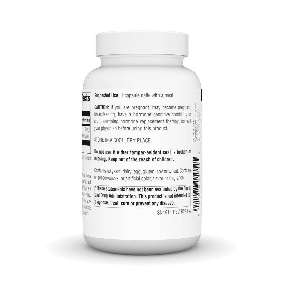 Bottle and packaging of Source Naturals Triple Boron