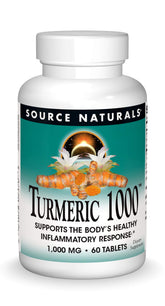 Front view of Source Naturals Turmeric 1000 bottle