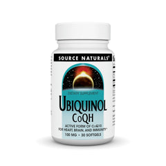 Source Naturals Ubiquinol CoQH 100 mg bottle label