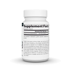 Close-up of Vitamin D-3 capsules