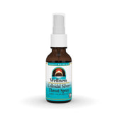 Front view of Source Naturals Wellness Colloidal Silver Throat Spray 1 fl oz bottle