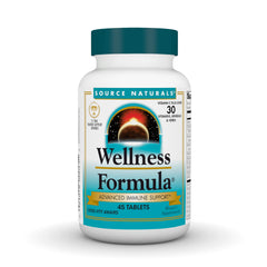 Bottle of Source Naturals Wellness Formula with label visible