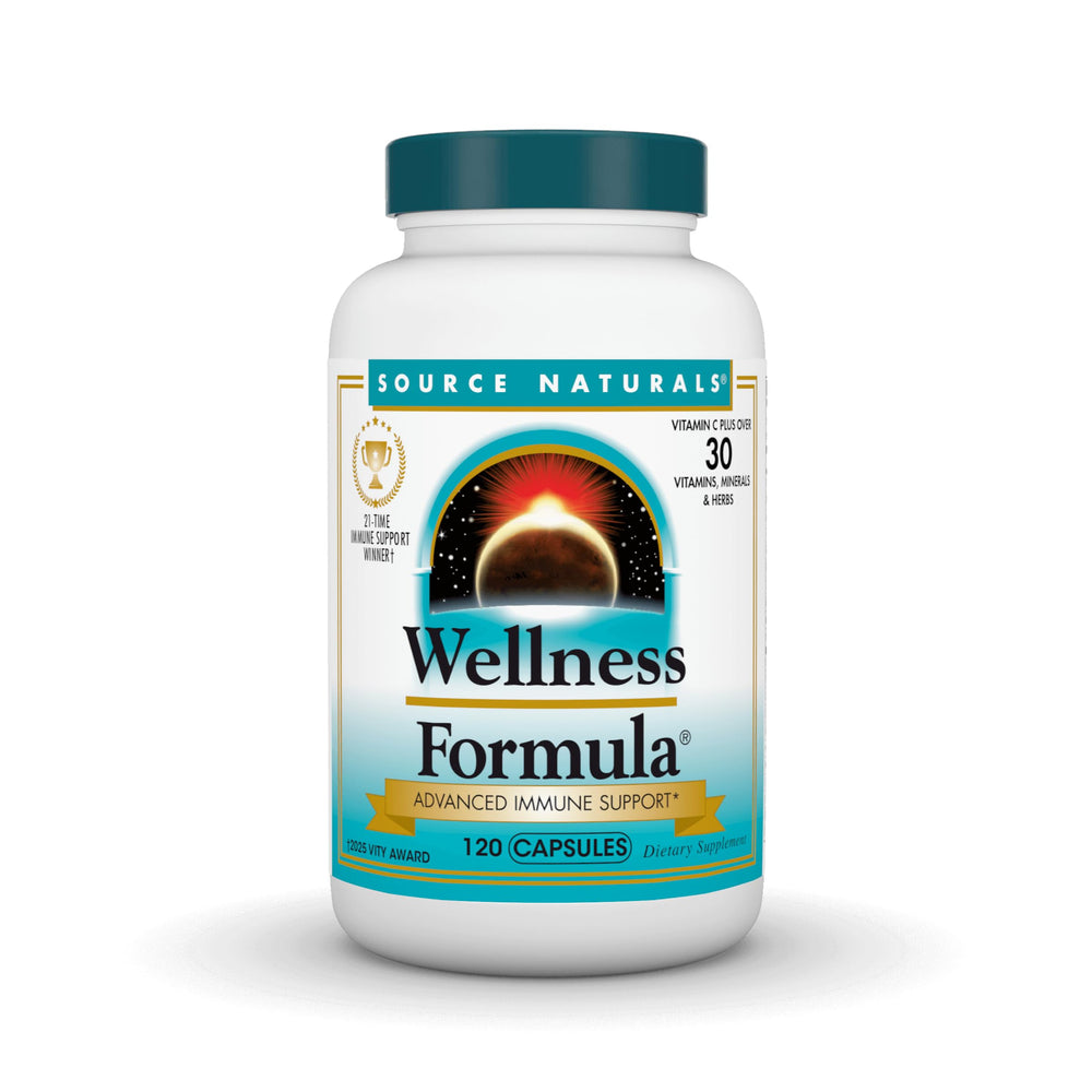 Bottle of Source Naturals Wellness Formula Immune Support 120 Capsules