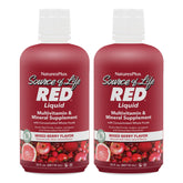 Hero image of NaturesPlus Source of Life RED Multivitamin Liquid 30oz two-pack