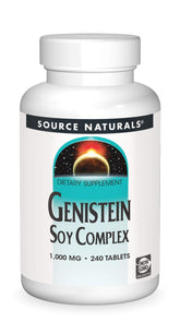 Source Naturals Genistein Soy Complex bottle for everyday wellness and convenient daily supplementation.