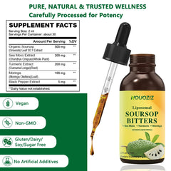 2-ounce bottle packaging for Soursop Bitters
