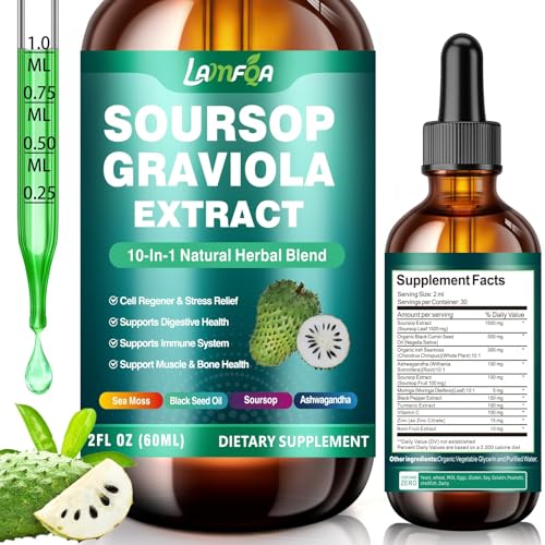 2 fl oz Soursop Bitters Liquid bottle on white background