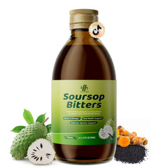 Front view of Soursop Bitters Liquid bottle (8 oz)