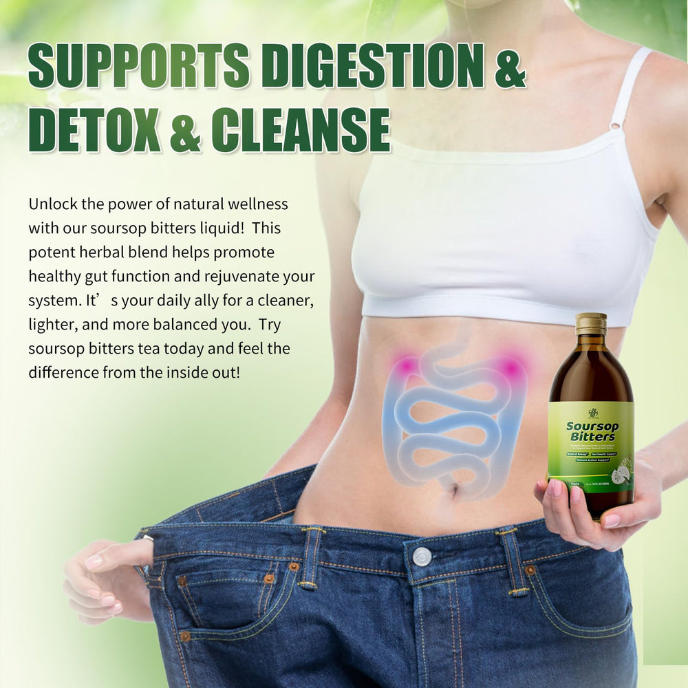 Glass bottle packaging and branding for Soursop Bitters Liquid