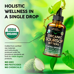 Soursop bitters liquid dropper for digestive support