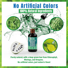 Close-up of bottle label highlighting 10-in-1 herbal formula