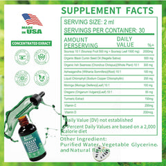 Made in USA organic herbal drops packaging