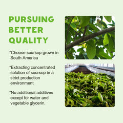 Soursop organic extract liquid drops in dropper