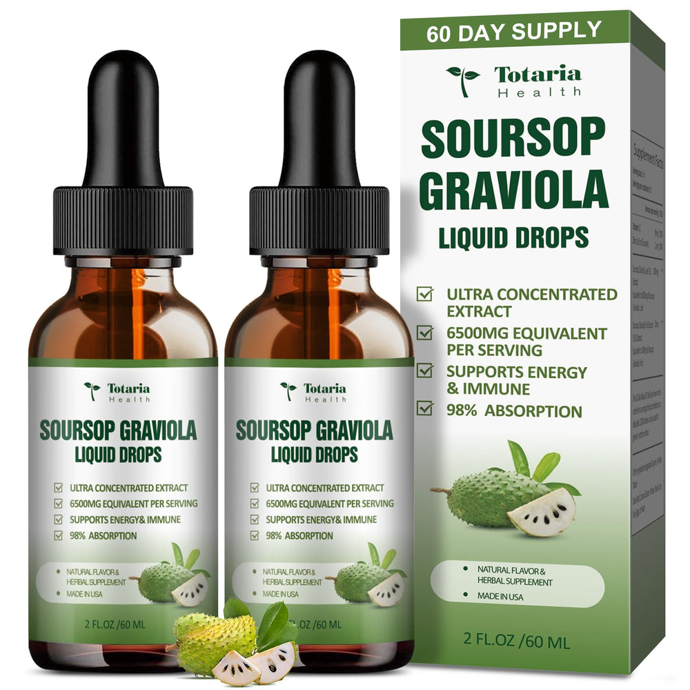 Two-pack Soursop Graviola Drops bottle front view