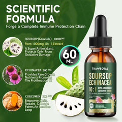 Echinacea and Turmeric included in soursop liquid drops