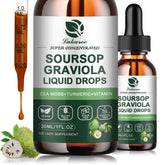 Soursop Graviola leaf extract liquid drops 2-pack bottle