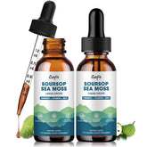 Soursop Graviola Liquid Drop 2-Pack bottles on white background