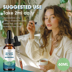 Close-up of amber glass bottle for Soursop Graviola Liquid Drop