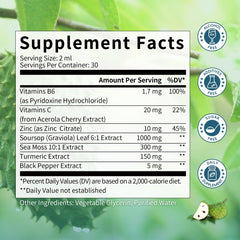 Product packaging and bottle on a wooden surface