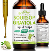 Bottle of Soursop Graviola Liquid Drops 2 oz