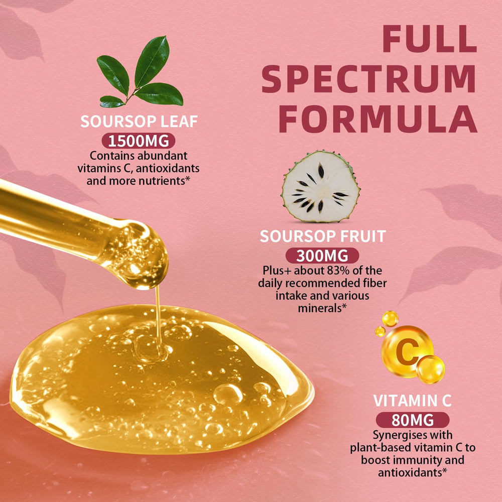 Natural soursop leaf and fruit extract