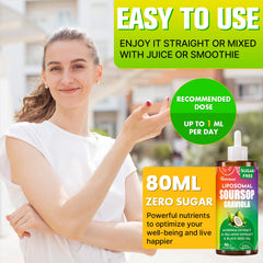 Icons representing immunity, gut health, skin, and antioxidant benefits