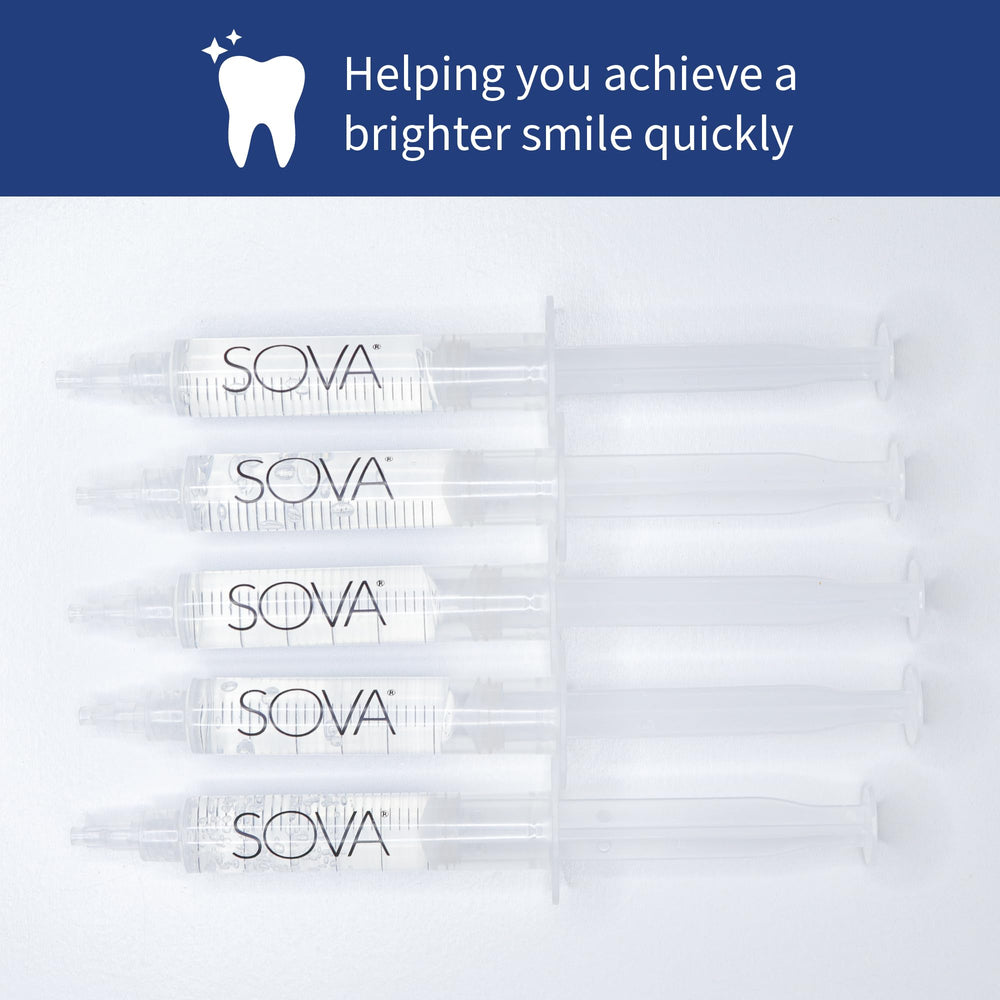 Moldable tray option to use with SOVA White whitening gel