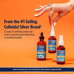 Packaging of Sovereign Silver Immune Support 4 fl oz (118 mL)