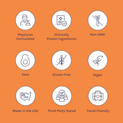 Apple Cinnamon flavor, vegan-friendly, keto-friendly, non-GMO