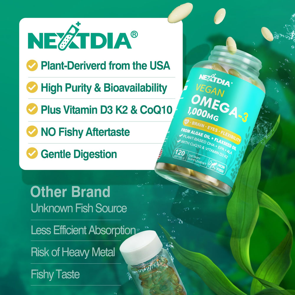 Soy-free and gluten-free vegan omega-3 supplement