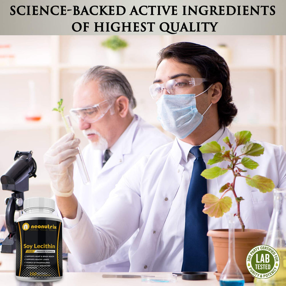 Bottle with softgel capsules displayed