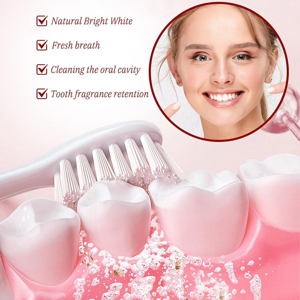 Six probiotics highlighted on the toothpaste packaging label