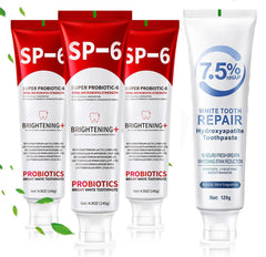 SP-6 Probiotics Whitening Toothpaste 4-pack box