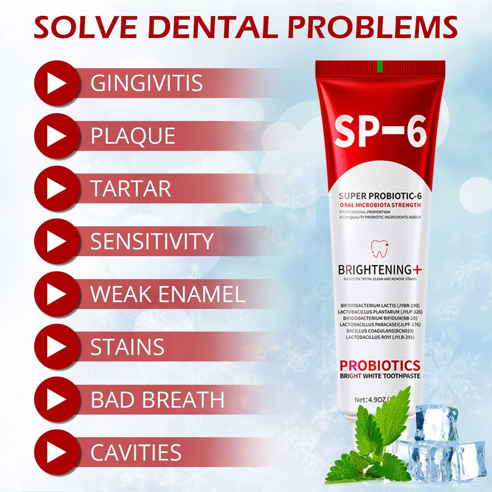 Graphic illustrating probiotic strains for oral health