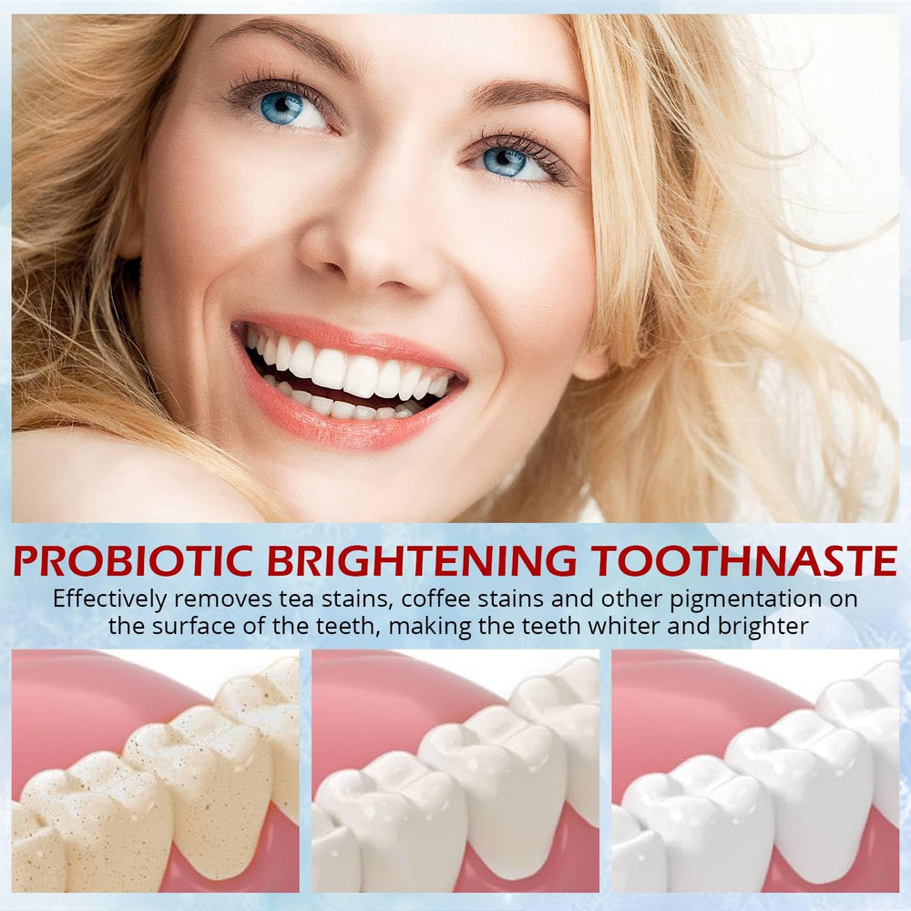 Toothbrush applying toothpaste designed for sensitive teeth