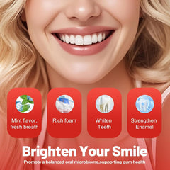 SP-6 Probiotics Whitening Toothpaste tube with mint